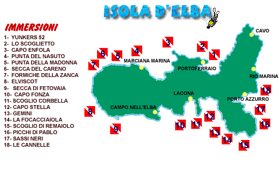 Subacquea Isola d’  Elba immersioni sub